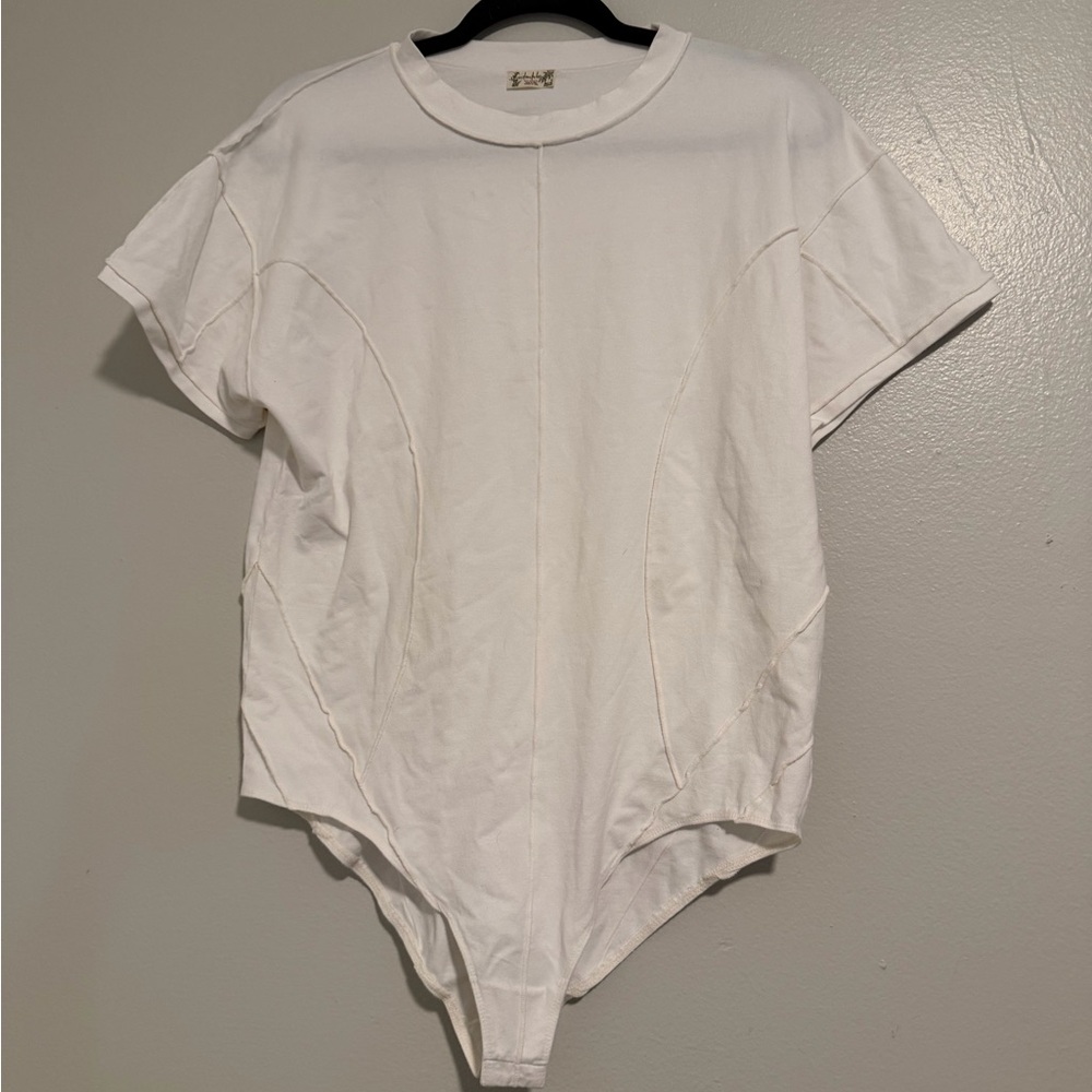 Free People White Bodysuit